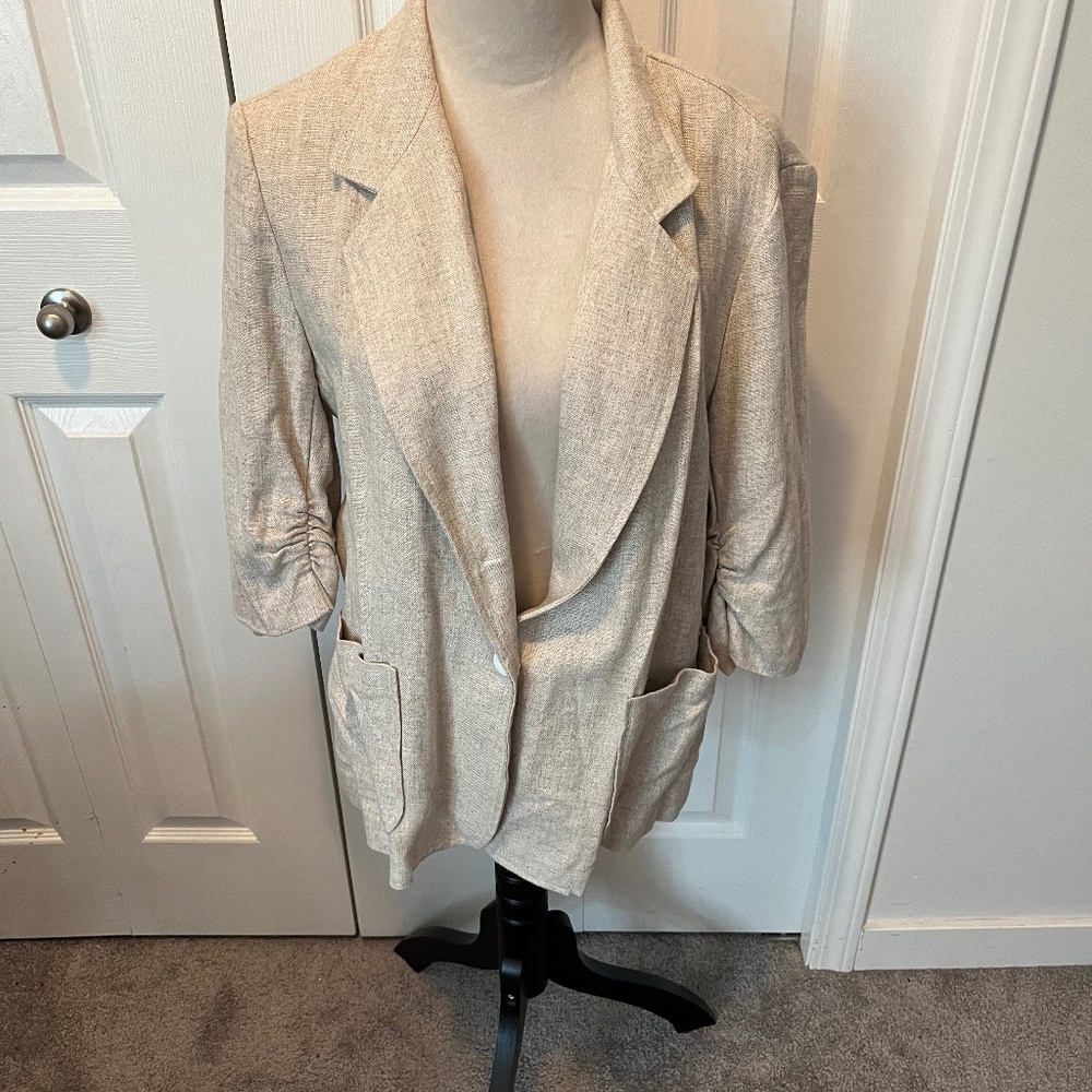 Karen Kane size XL linen blend jacket